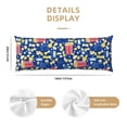 thumbnail image 3 of Balery Cute Popcorn Funda Protectora para Almohada Corporal de Algodón Hipoalergénico con Cierre(55 x 21 pulgadas), Almohadas No Incluidas, 3 of 7