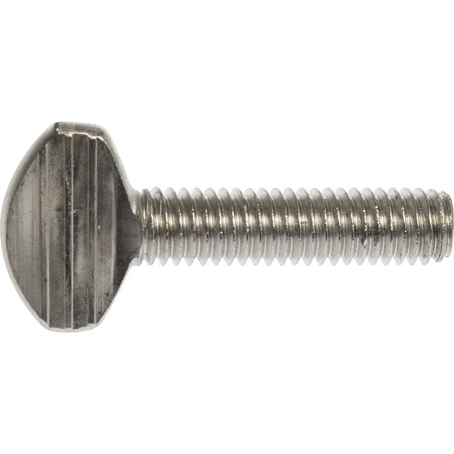 Pulgar de acero inoxidable Screw Hillman de 5/16 x 2,5 cm, paquete de 4