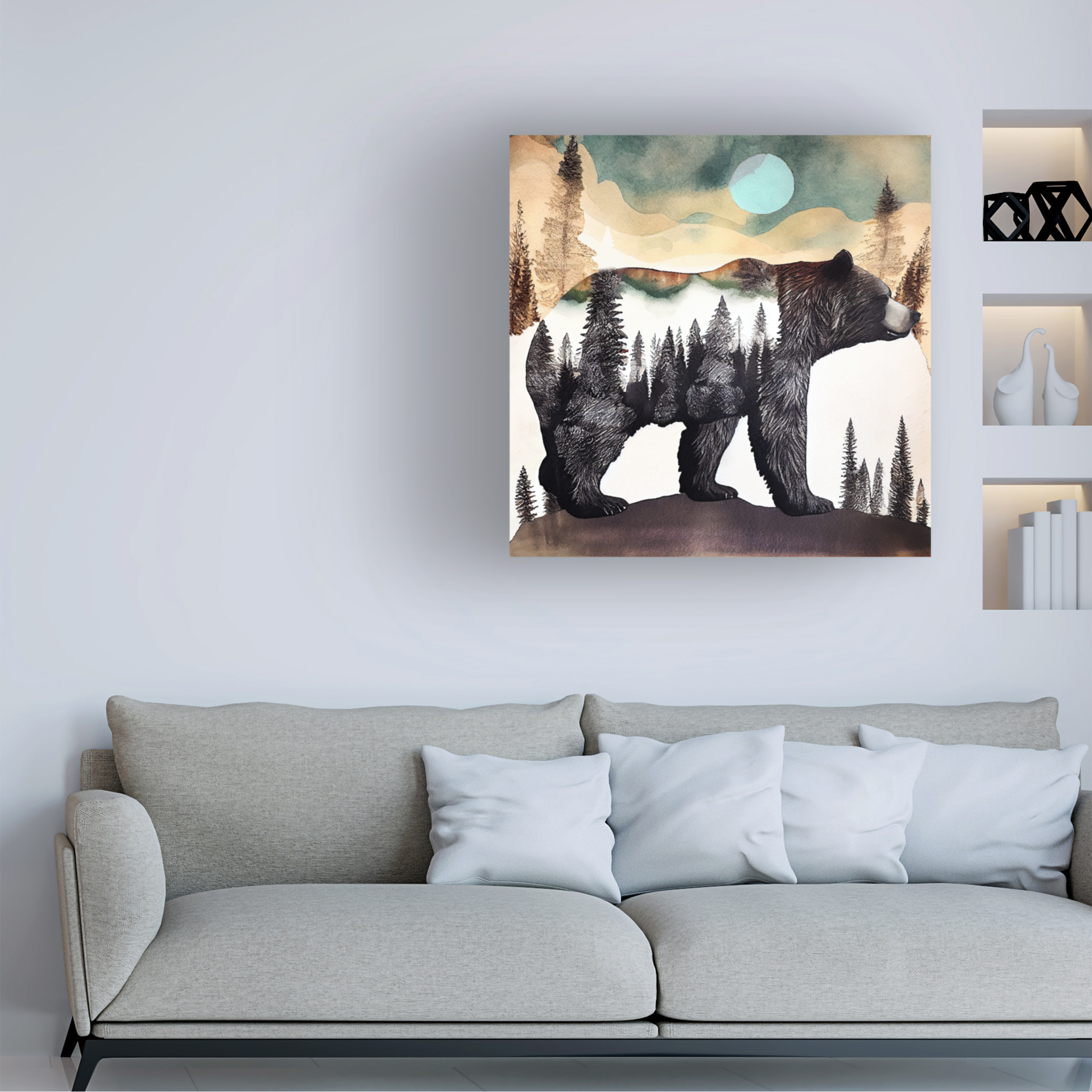 Canvas Wall Art - Sasha 'Earthen Wonderland I' Wall Art for Living Room, Bedroom, or Office DÃ©cor by Trademark Fine Art - 18 x 18 Inches