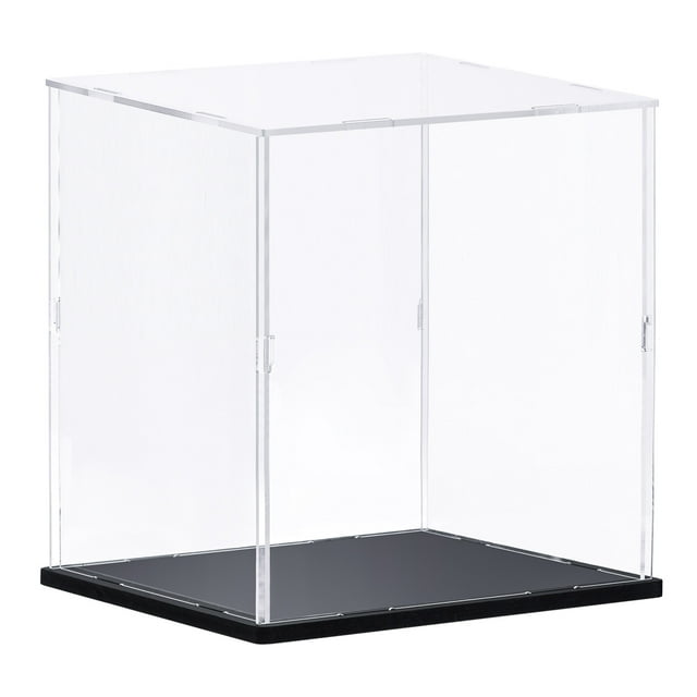 Unique Bargains Clear Display Case Acrylic Box, Assemble Transparent Box Dustproof Showcase 35x30x35cm for Collectibles, Craft