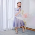 thumbnail image 5 of KAWELL Princess Costume Dress for Girls Snow Princess Dress Up Halloween Cosplay Outfit, 5 of 7