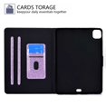 thumbnail image 2 of Dteck Case for Apple iPad Pro 11" 2nd Generation/iPad Air 4th Gen 10.9" (2020 Released),Magnetic Bling Glitter PU Leather Card Holder Wallet Folio Kickstand Cover, Purple, 2 of 5