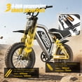 thumbnail image 6 of Electric Bike for Teenagers, Ages 7+ with 750W Brushless Motor, 16" Fat Tire, 19.8 MPH Electric Mountain Bicycle with Removable Battery, UL2849, 6 of 12
