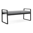 thumbnail image 1 of Gansett Reception Waiting Room Steel 2-Seat Bench / Black Steel / Gray, 1 of 5