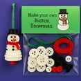 thumbnail image 5 of DIY Christmas Button Ornament Making Set–Fun Holiday Decorations for All Ages, DIY Craft Buttons Kit with Christmas Snowman/Santa/Angel, Gifts for Xmas Tree Hanging Decorations (Angel), 5 of 5