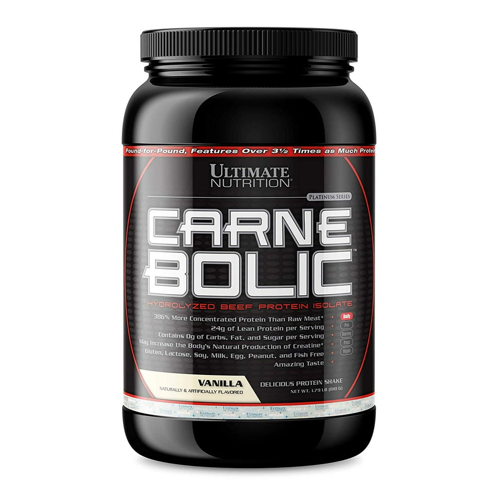 Ultimate Nutrition Carnebolic Beef Protein Isolate Powder with 0 Carbs