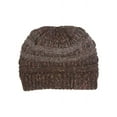 thumbnail image 2 of Gravity Threads Warm Cable Knit Thick Slouch Beanie - Brown, 2 of 3