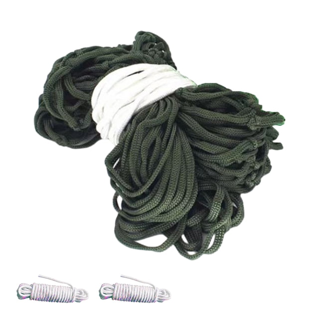 Outdoor Hammock Portable Camping Hammock with High-Tenacity Suspension Rope Mesh Swing Handwoven Hammock Camping Hammock