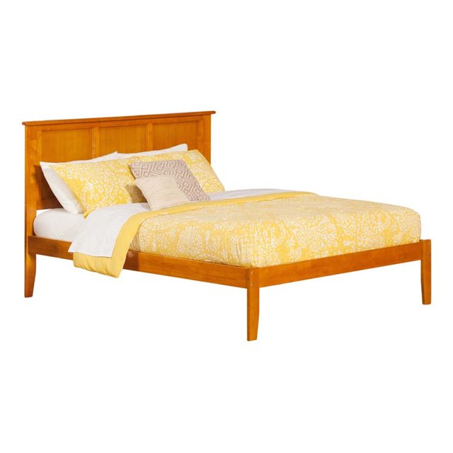 Atlantic Furniture Lit Plate-Forme Madison Très Grand Panel au Latte au Caramel