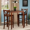 thumbnail image 2 of Contemporary Home Living Inglewood 3-Pc High Table with 2 Bar V-Back Stools, 2 of 2