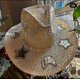 thumbnail image 1 of Suncatcher Cowgirl Straw Prism Hat, Women Breathable Wide Brims Beach Hat Music Festival Hat Bachelorettes Party Bridal Shower Hat, 1 of 1