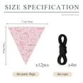 thumbnail image 5 of Hello kitty Banner Triangle Bunting Banner, 12 Pieces Christmas Party Bunting Canvas Flags Pennant Garland for Christmas Halloween Party Outdoor and Home Decoration, 5 of 5