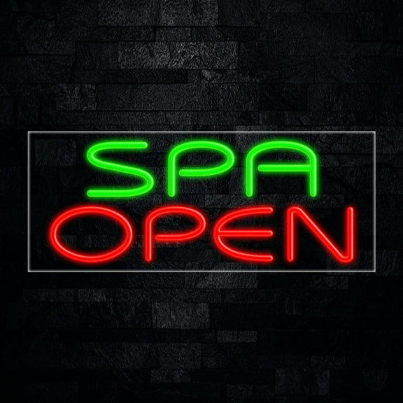 Spa Open-LED Neon Sign 30"L x 12"H #30628