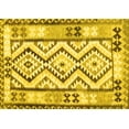 thumbnail image 1 of Ahgly Company Machine Washable Indoor Rectangle Southwestern Yellow Country Area Rugs, 8' x 12', 1 of 4