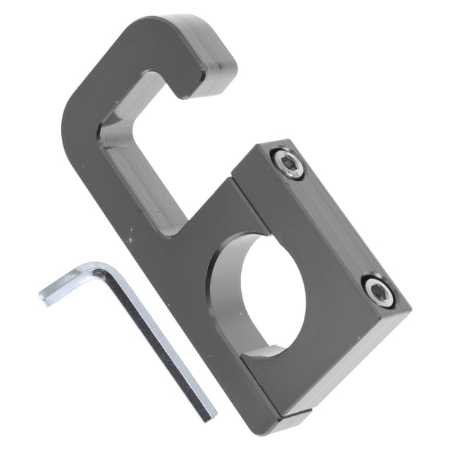 Gancho Colgante para Motocicleta Cuadrado Soporte para Casco de Motocicleta Equipaje para Scooters Bicicletas Tono Titanio Longitud 74mm
