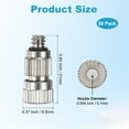 thumbnail image 3 of Uxcell 30-Pack Brass Misting Nozzles, 0.1mm Orifice Dia. Mister Nozzles Brass, High Pressure Spray Misting Nozzle Head, 3 of 6
