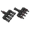 thumbnail image 1 of Y PV Connector, Long Life Span Weather Resistance 2Pcs Solar Branch Connector Strong Conductivity Male Female Design  For Charging Station, 1 of 8