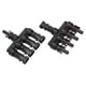 thumbnail image 2 of Conector De Rama Y Solar, Resistencia A La Temperatura Resistencia A La Intemperie 2 Piezas 4 A 1 Conector De Rama Solar Impermeable IP68 Para El Hogar ANGGREK Solar Branch Connector, 2 of 8