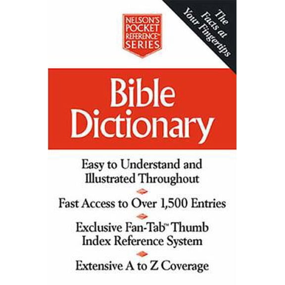 Pre-Owned Bible Dictionary Nelson's Pocket Reference Series (Paperback) 0785242414 9780785242413