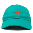 thumbnail image 4 of DALIX Pixel Heart Hat Womens Dad Hats Cotton Caps Embroidered Valentines Teal, 4 of 7