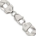 thumbnail image 3 of Sterling Silver 13mm Beveled Curb Chain (26 X 13) Made In Italy qfb310-26, 3 of 5
