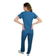 thumbnail image 3 of Womens Medical Scrub Set GT 4FLEX Vneck Top and Pant-Caribbean-Large, 3 of 7
