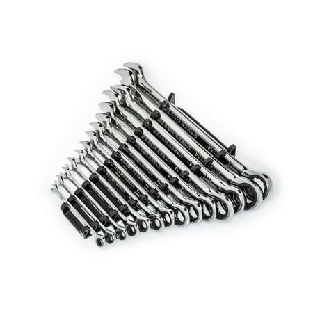 

GearWrench 86959 14-Piece 90-Tooth 12 Point SAE Combination Ratcheting Wrench Set
