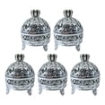 thumbnail image 1 of KAKOWELY candy box 5PCS Round Crown Shape Candy Storage Boxes Plastic Creative Gift Boxes Containers for Birthday Wedding Party (Silver)3.54"X2.56"X2.56", 1 of 4