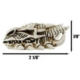 thumbnail image 2 of Miniature Tribal Tattoo Demon Horned Dragon Skull Figurine Fantasy Dragons Lair, 2 of 9