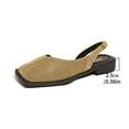 thumbnail image 5 of Round Toe Women's Casual & Dress Shoes Comfortable Plus Size Office Work Daily Wear Spring Summer Gold 6, 5 of 9