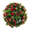 thumbnail image 5 of ALSLIAO Artificial Rose Flower Balls Topiary Hanging Garden Basket Plant StableG 25cm, 5 of 8