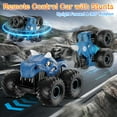 thumbnail image 5 of UUGEE Remote Control Dinosaur Car Toys for Boys, 2.4GHz RC Monster Trucks for Boy with Spray, Light & Sound, 360° Rotating All Terrain RC Cars Toys Christmas Gift for 3 4 5 6 7 8 Kids - Blue, 5 of 8