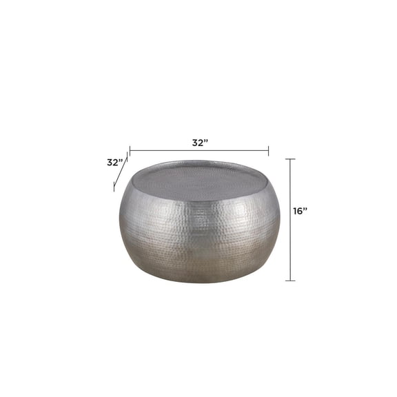 Furnishing CT-501-30-32 Coffee Table made with Aluminum metal Silver