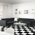 thumbnail image 3 of Abyssaly Vinyl Flooring Peel and Stick Floor Tiles 12 x12 Inches Black and White Checkered Floor Tiles Easy to Install and Waterproof for Bathroom and Kitchen (10 Pcs, Black and White), 3 of 9