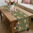 thumbnail image 6 of Easter Bunny Table Runner 90 Inches Long for Kitchen Dining, Spring Yellow Flowers Country Plants Green Dresser Scarf Farmhouse, Dining Table Decorations for Wedding/Parties, 13 x 90 In, 6 of 8