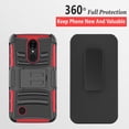 thumbnail image 6 of LG Aristo Case, LG LV3 Case, LG Phoenix 3 Case, LG K8 2017 Case, Dual Layers [Combo Holster] Case And Built-In Kickstand with [Premium Screen Protector] And Circlemalls Stylus Pen (Red), 6 of 6
