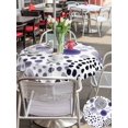 thumbnail image 5 of Outdoor Tablecloth with Umbrella Hole for Patio/Picnic/Party/Camping, Abstract Purple Ink Dots Waterproof Table Cloth Round Cover Washable, Boho Minimalist Middle Century Art (Dia 54"), 5 of 9