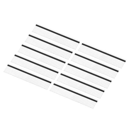 

Uxcell Pack of 10 DIP Pin Header Single Row 40P 23mm Length Copper Plated