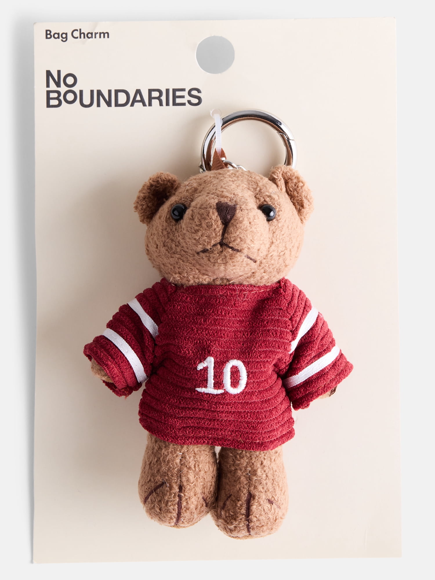 No Boundaries Women's Bear Bag Charm, Brown