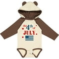 thumbnail image 3 of Inktastic The 4th of July- Boys or Girls Long Sleeve Baby Bodysuit, 3 of 5