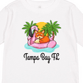 thumbnail image 4 of Inktastic Tampa Bay Florida Flamingo Girls Long Sleeve Toddler T-Shirt, 4 of 5