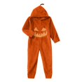thumbnail image 2 of Jovrlynd Adult Onesie Pajamas Halloween Funny Pumpkin Hooded Flannel Party Sleepwear Jumpsuits, S-2XL, 2 of 5