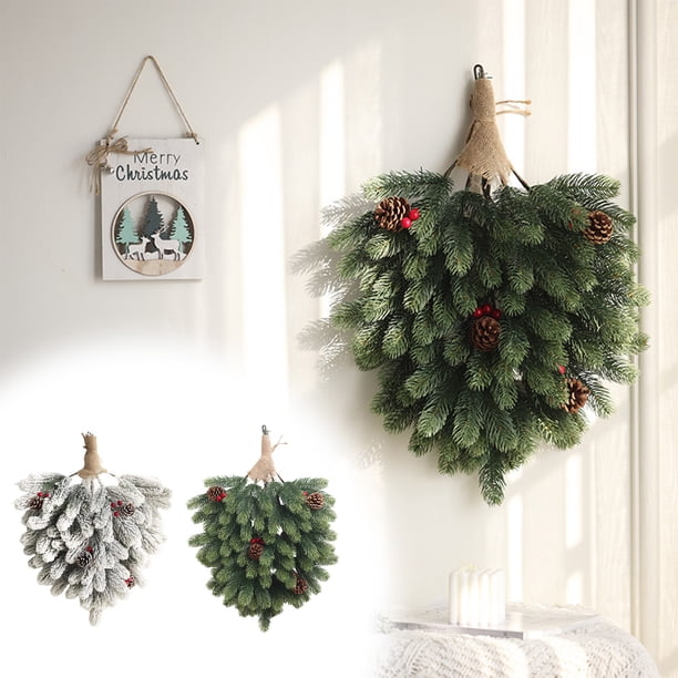 Árbol de Navidad para Colgar En La Pared, Decoración de Pared para Tienda, Corona para Colgar En La Puerta, Decoración de Puerta, Árbol Al Revés
