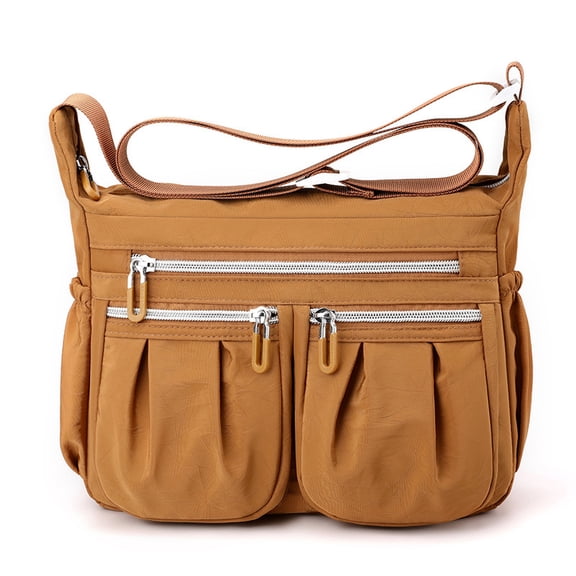 Crossbody Bag for Women, Waterproof Nylon Shoulder Bag with Multi Pockets, Lightweight Large Capacity Travel Messenger Bag, Casual Everyday Purse with Adjustable Strap