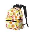 thumbnail image 2 of Vsdgher Lemon Orange Print Unisex Large Capacity Bookbag Schoolbag Casual Daypack for High School/College/Teens/Travel/Work, 2 of 8