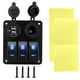 thumbnail image 3 of Panel de interruptores basculantes para automóvil,Panel de interruptores basculantes de 3 posiciones para automóvil,12 V,24 V ,Interruptor de encendido y apagado con doble puerto de Azul, 3 of 7