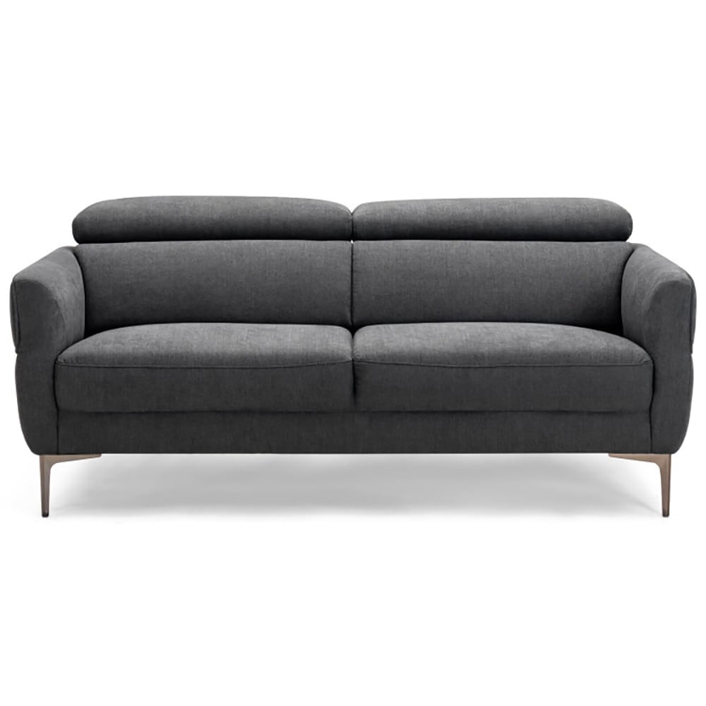 GVN 72.5 Inch Modern Fabric Loveseat Sofa Couch with Adjustable Headrest