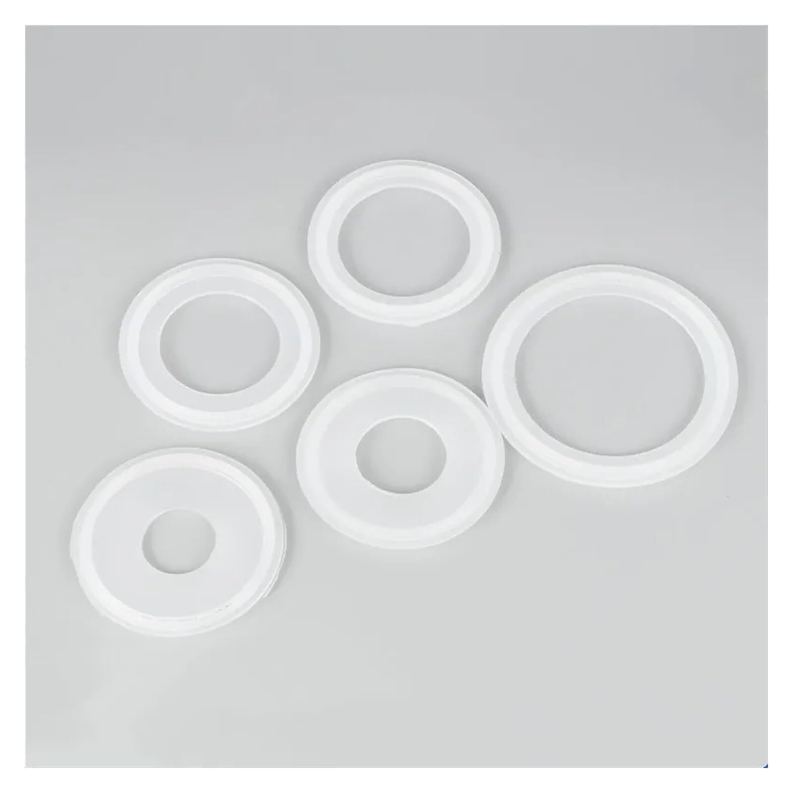 Sanitary clamp 3"(76mm) OD91mm Sanitary Tri-clamp Ferrule Silicone Sealing Strip Gasket Ring Washer,Tri-Clamp Ferrule Home Brewing(2Pcs)