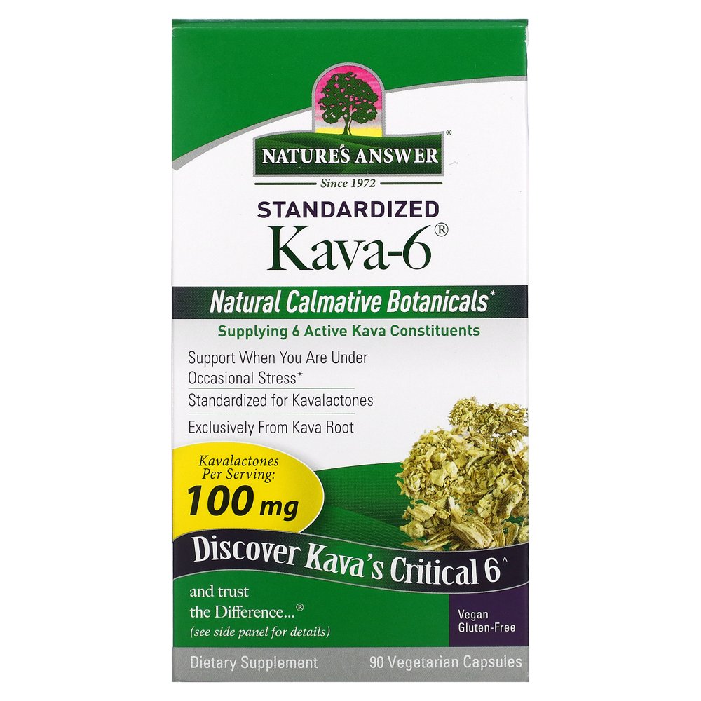 Nature's Answer Standardized Kava6 , 90 Vegetarian Capsules Walmart