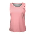 thumbnail image 3 of SNKSDGM Female Womens Tank Tops with Built in Bra Workout Tank Top for Women Loose fit Ladies Solid Color Vest Sleeveless Summer T Shirt Round Neck Top M, 3 of 3